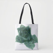 小さな鳥がバラ トートバッグ (正面)