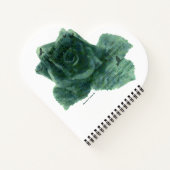 小さな鳥がバラ ノートブック (裏面)