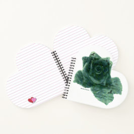 小さな鳥がバラ ノートブック