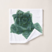 小さな鳥がバラ バスタオルセット (ウォッシュタオル)