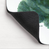 小さな鳥がバラ マウスパッド (コーナー)