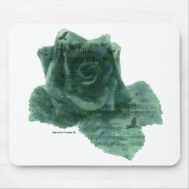 小さな鳥がバラ マウスパッド