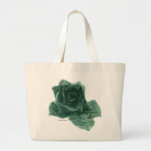 小さな鳥がバラ ラージトートバッグ (正面)