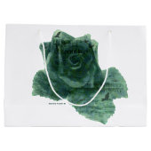 小さな鳥がバラ ラージペーパーバッグ (裏面)