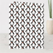 小さな鳥が教えてくれたよ ペンギンたちお誕生日おめでとう カード (裏面)