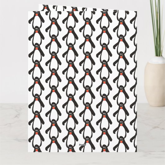 小さな鳥が教えてくれたよ ペンギンたちお誕生日おめでとう カード (裏面)