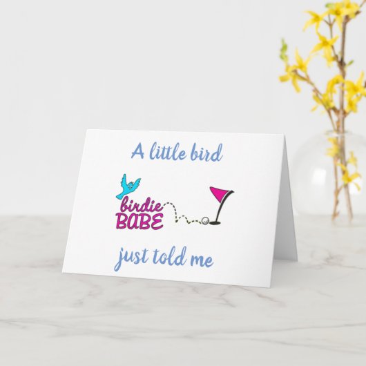 小さな鳥が私にあなたが「誕生日」を持っていると言った カード (黄色い花)