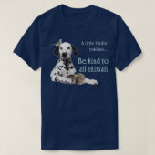 小さな鳥が私にすべての動物に優しくするように言った Tシャツ (デザイン正面)