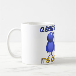 小さな鳥が私にコーヒーの時間だと言った コーヒーマグカップ