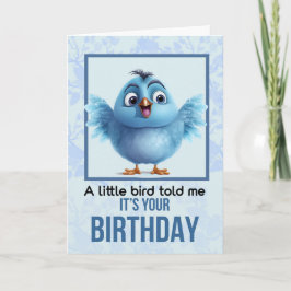 小さな鳥が私に言った誕生日 サンキューカード