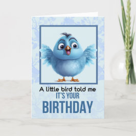 小さな鳥が私に言った誕生日 サンキューカード