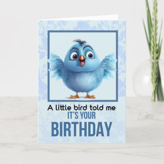 小さな鳥が私に言った誕生日 サンキューカード