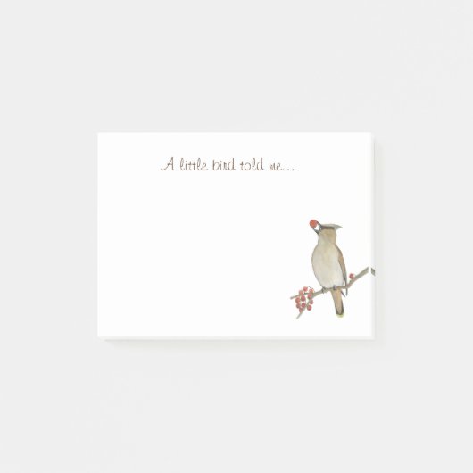 小さな鳥が私に言った ポストイット (正面)