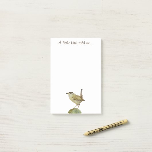 小さな鳥が私に言った ポストイット (デスク上)