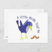 小さな鳥が私に言った ポストカード (正面/裏面)