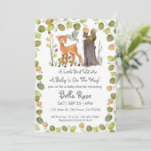 小さな鳥が私に赤ちゃんシャワー招待状 招待状 (スタンド正面)