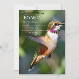 小さな鳥のタイポグラフィーオーダー 招待状