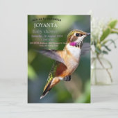 小さな鳥のタイポグラフィーオーダー 招待状 (スタンド正面)