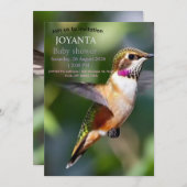 小さな鳥のタイポグラフィーオーダー 招待状 (正面/裏面)