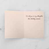 小さな鳥の枝 – クリスマスの願い シーズンカード (内部)