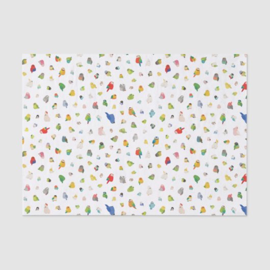 小さな鳥の浮浪者 薄葉紙 (正面)