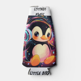 小さな鳥の聞🎧像が入っクールた ボトルクーラー