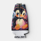 小さな鳥の聞🎧像が入っクールた ボトルクーラー (裏面)