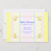 小さな鶏の赤ちゃんシャワー 招待状 (正面)