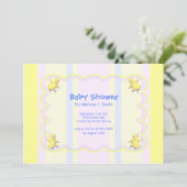 小さな鶏の赤ちゃんシャワー 招待状 (スタンド正面)