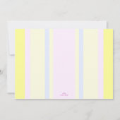 小さな鶏の赤ちゃんシャワー 招待状 (裏面)