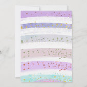 小さな鹿が赤ちゃんシャワー招待状に行く 招待状 (裏面)