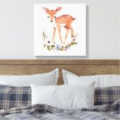 小さな鹿のキャンバスのウォールアート キャンバスプリント (インサイチュ (寝室))