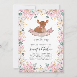 小さな鹿の赤ちゃんシャワー 招待状