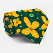 小さな黄色い花 ネクタイ (ロール)