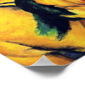 小さな黄色い馬はフランツ・マーク ポスター (角)