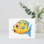 小さな黄色い魚 ポストカード (スタンド正面)