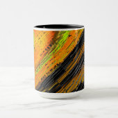 小さな黄色がかったモザイクと変形スタイル マグカップ (中央)