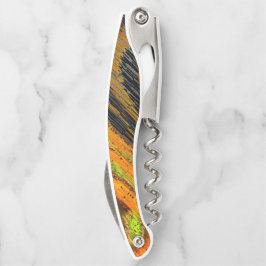 小さな黄色がかったモザイクと変形 ソムリエナイフ