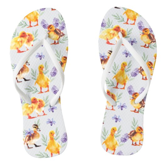 小さな黄色のアヒル ビーチサンダル (ソール)