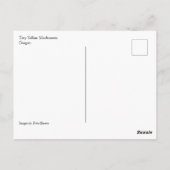 小さな黄色のキノコ ポストカード (裏面)