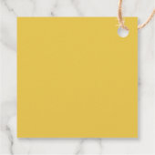 小さな黄色のチキンを持つハッピーイースター フェイバータグ (裏面)