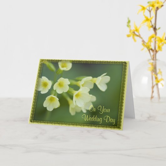 小さな黄色の花が家族のカード結婚をブレンド カード (黄色い花)