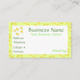 小さな黄色の花の名刺 割引カード