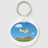 小さな黄色の飛行機 キーホルダー (正面)