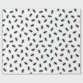 小さな黒いアリ ラッピングペーパー (フラット)