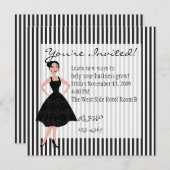 小さな黒いドレス 招待状 (正面/裏面)