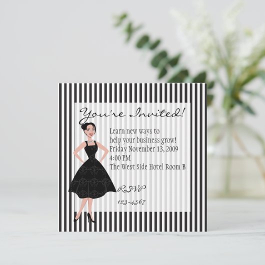 小さな黒いドレス 招待状 (スタンド正面)