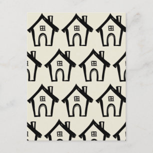 小さな黒い家、我々はクリームカードを移動した 招待状