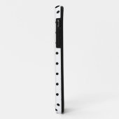 小さな黒い水玉 白背景 Case-Mate iPhoneケース (裏面/左)