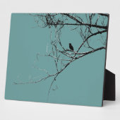 小さな黒い鳥のプラーク フォトプラーク (側面)